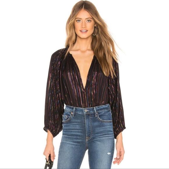 Apiece Apart Isla Blouse Papyrus Metallic Thread - Picture 1 of 7